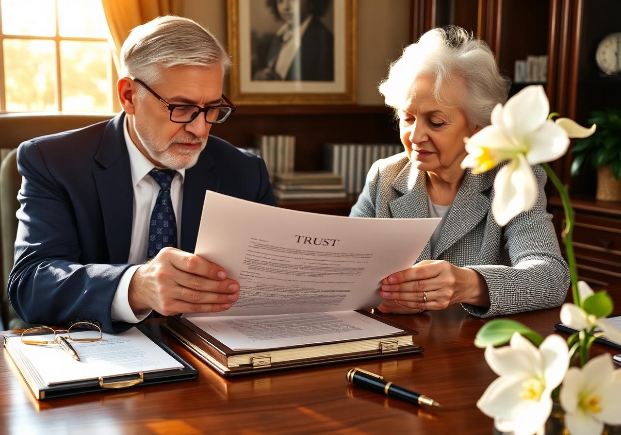 Estate Planning attorney consulting with a client